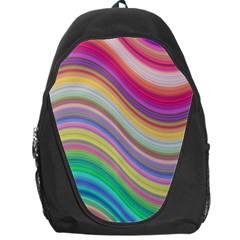 Wave Background Happy Design Backpack Bag
