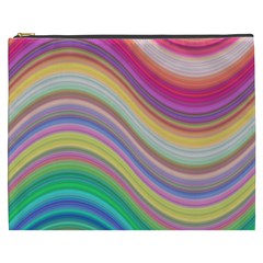 Wave Background Happy Design Cosmetic Bag (XXXL) 
