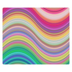 Wave Background Happy Design Double Sided Flano Blanket (Small) 