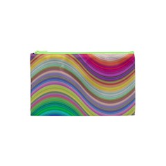 Wave Background Happy Design Cosmetic Bag (XS)