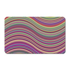 Wave Abstract Happy Background Magnet (rectangular) by Celenk