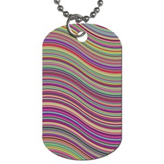 Wave Abstract Happy Background Dog Tag (two Sides) by Celenk