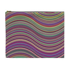 Wave Abstract Happy Background Cosmetic Bag (xl) by Celenk