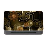 Wonderful Noble Steampunk Design, Clocks And Gears And Butterflies Memory Card Reader with CF Front