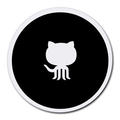 Logo Icon Github Round Mousepads by Celenk