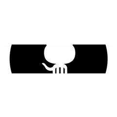 Logo Icon Github Satin Scarf (oblong)