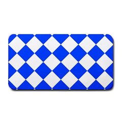 Blue White Diamonds Seamless Medium Bar Mats