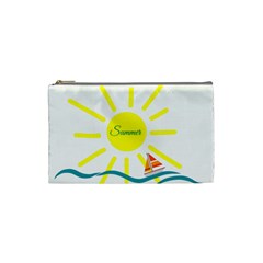 Summer Beach Holiday Holidays Sun Cosmetic Bag (small)  by Celenk