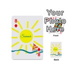 Summer Beach Holiday Holidays Sun Playing Cards 54 (Mini)  Front - Diamond8