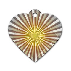 Abstract Art Modern Abstract Dog Tag Heart (one Side)