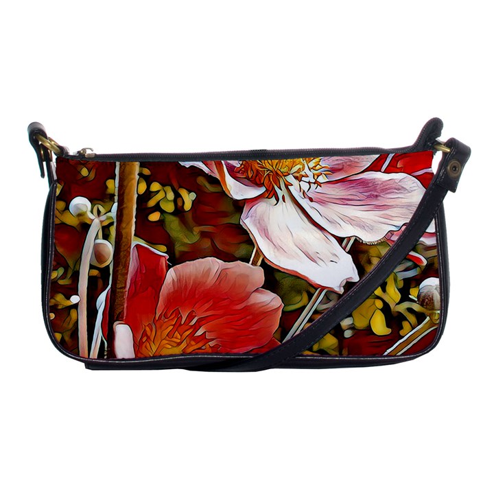 Flower Hostanamone Drawing Plant Shoulder Clutch Bags