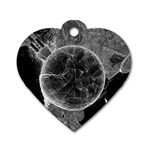 Space Universe Earth Rocket Dog Tag Heart (One Side) Front