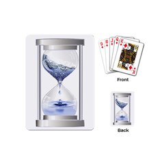 Time Water Movement Drop Of Water Playing Cards (mini)  by Celenk