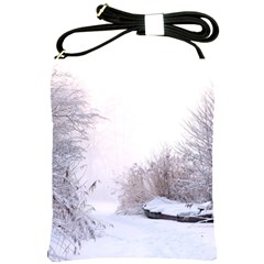 Winter Snow Ice Freezing Frozen Shoulder Sling Bags by Celenk