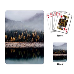 Trees Plants Nature Forests Lake Playing Card by Celenk
