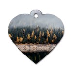 Trees Plants Nature Forests Lake Dog Tag Heart (One Side) Front