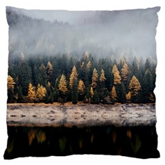 Trees Plants Nature Forests Lake Large Flano Cushion Case (one Side) by Celenk