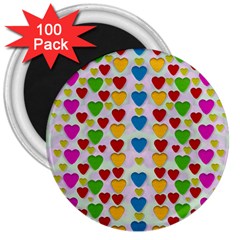 So Sweet And Hearty As Love Can Be 3  Magnets (100 Pack) by pepitasart