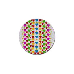 So Sweet And Hearty As Love Can Be Golf Ball Marker by pepitasart