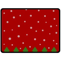 Christmas Pattern Double Sided Fleece Blanket (large)  by Valentinaart