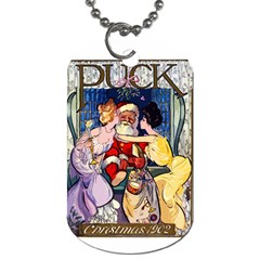 Vintage Santa Claus  Dog Tag (two Sides) by Valentinaart