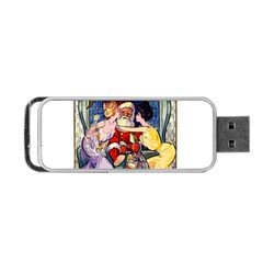 Vintage Santa Claus  Portable Usb Flash (one Side) by Valentinaart