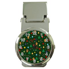Christmas Pattern Money Clip Watches by Valentinaart