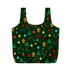 Christmas Pattern Full Print Recycle Bags (m)  by Valentinaart