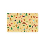 Christmas pattern Magnet (Name Card) Front