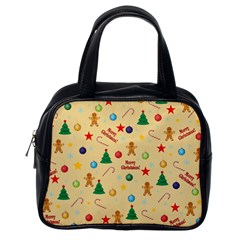 Christmas Pattern Classic Handbags (one Side) by Valentinaart