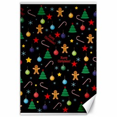 Christmas Pattern Canvas 20  X 30   by Valentinaart