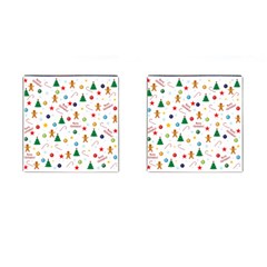 Christmas Pattern Cufflinks (square) by Valentinaart