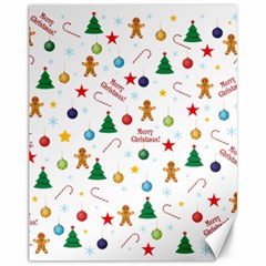 Christmas Pattern Canvas 11  X 14   by Valentinaart