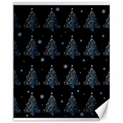 Christmas Tree - Pattern Canvas 11  X 14   by Valentinaart