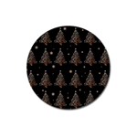 Christmas tree - pattern Magnet 3  (Round) Front