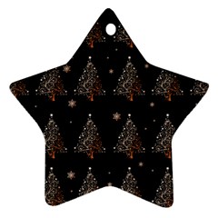 Christmas Tree - Pattern Star Ornament (two Sides) by Valentinaart