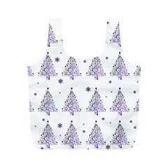 Christmas tree - pattern Full Print Recycle Bags (M) 