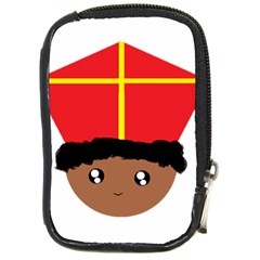 Cutieful Kids Art Funny Zwarte Piet Friend Of St  Nicholas Wearing His Miter Compact Camera Cases by yoursparklingshop