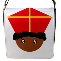 Cutieful Kids Art Funny Zwarte Piet Friend Of St  Nicholas Wearing His Miter Flap Messenger Bag (s) by yoursparklingshop