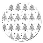 Christmas tree - pattern Magnet 5  (Round) Front