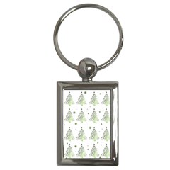 Christmas Tree - Pattern Key Chains (rectangle)  by Valentinaart