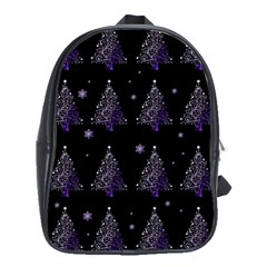 Christmas Tree - Pattern School Bag (xl) by Valentinaart