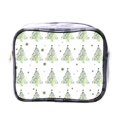 Christmas Tree - Pattern Mini Toiletries Bags by Valentinaart
