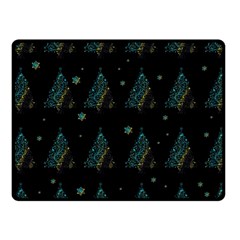 Christmas Tree - Pattern Fleece Blanket (small) by Valentinaart