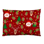 Santa and Rudolph pattern Pillow Case (Two Sides) Front