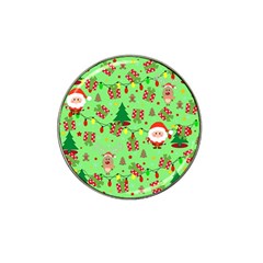 Santa And Rudolph Pattern Hat Clip Ball Marker (10 Pack) by Valentinaart