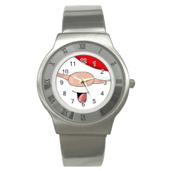 Santa  Stainless Steel Watch by Valentinaart