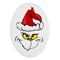 Grinch Ornament (oval)