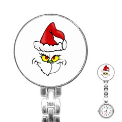 Grinch Stainless Steel Nurses Watch by Valentinaart