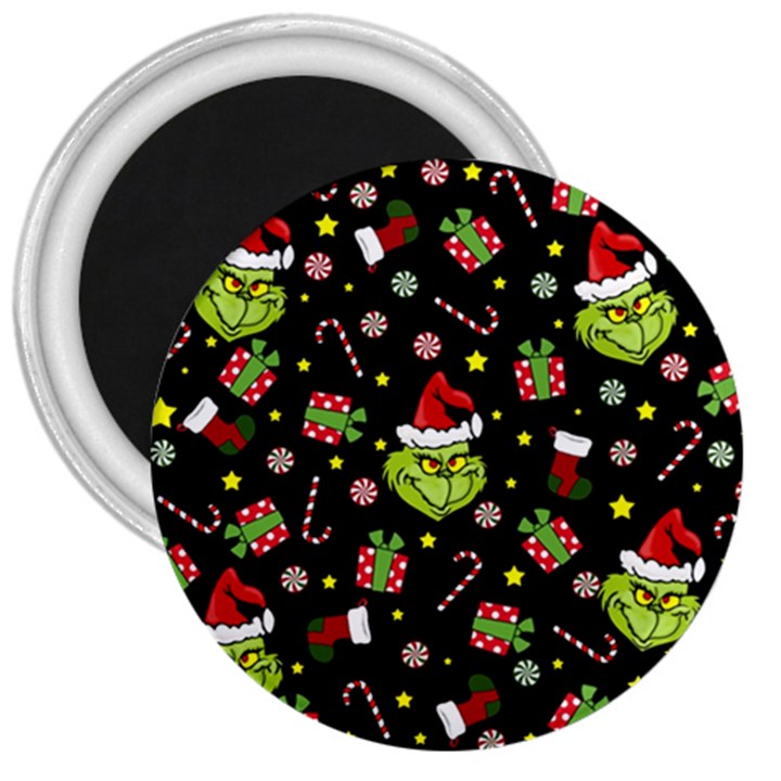 Grinch pattern 3  Magnets